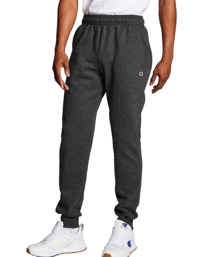 Champion Powerblend Fleece Erkek Joggers Koyu Gri ( WJDRNU948 )